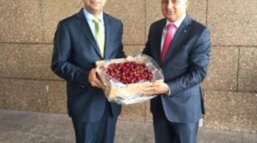 Bakan Yardımcısına Salihli Kirazı