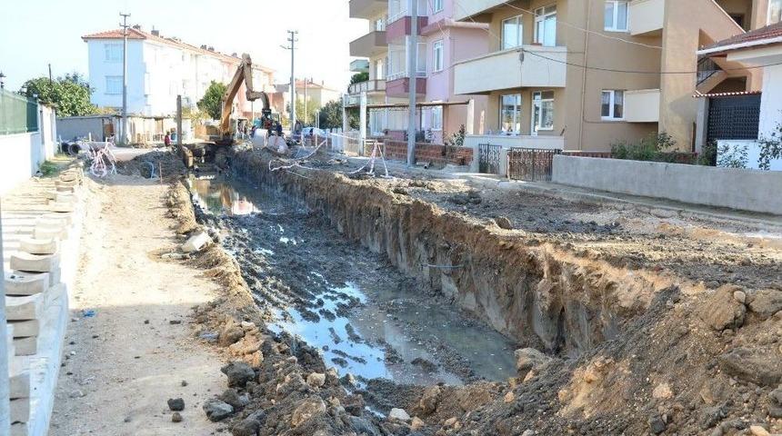 Lapseki&rsquo;de Kanalizasyon İnşaatı Tamamlandı
