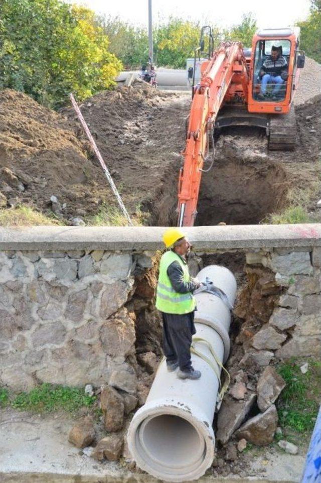 Lapseki’de Kanalizasyon İnşaatı Tamamlandı