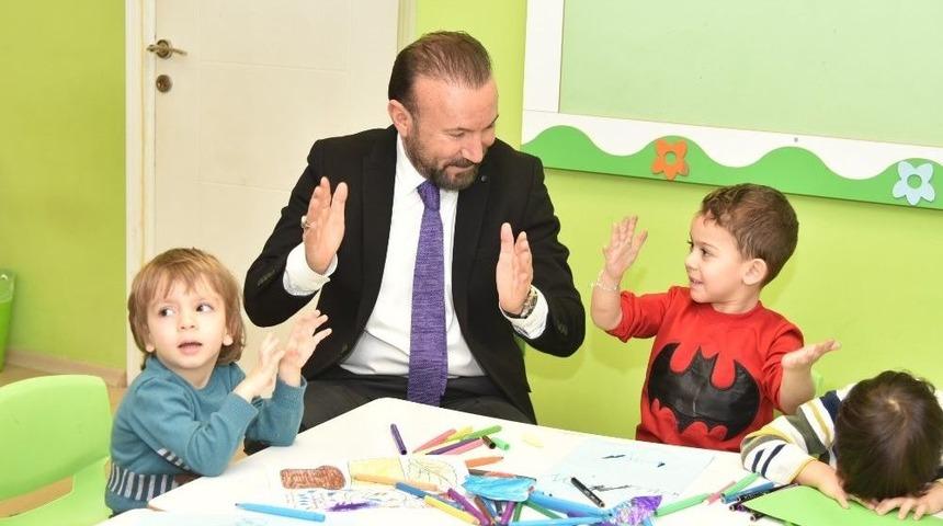 Başkan Doğan, Anaokolu &Ouml;ğrencileri İle Enerji Doldu