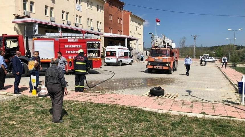 Daday Devlet Hastanesinde Yangın Tatbikatı Yapıldı