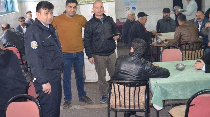 Kahvehanelerde Sigara Denetimi Yapıldı