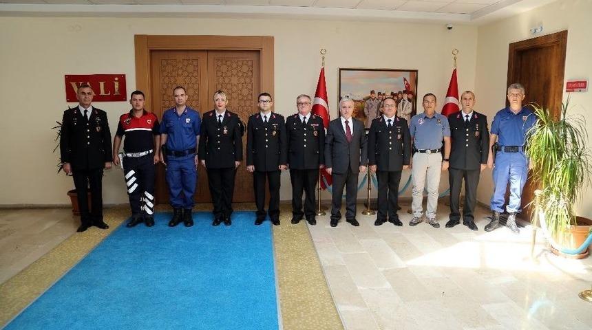Jandarma Teşkilatından Vali Kam&ccedil;ı&rsquo;ya Ziyaret