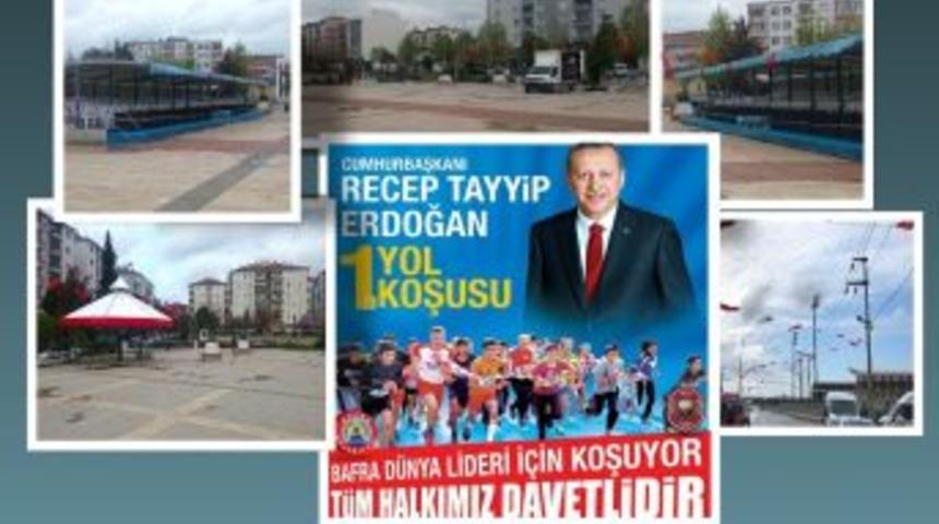 Bafra, &lsquo;cumhurbaşkanı Erdoğan Yol Koşusu&rsquo;na Hazır
