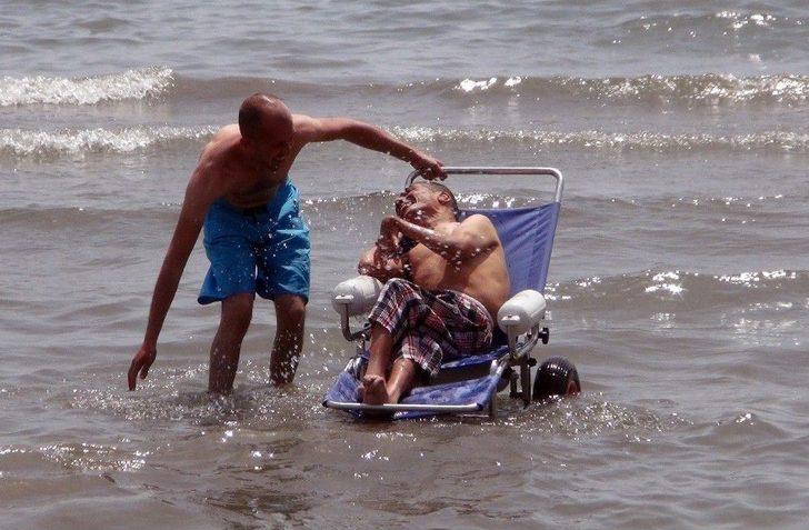 Muğlalı Engelli Vatandaş, 42 Yıl Sonra Deniz Gördü G4