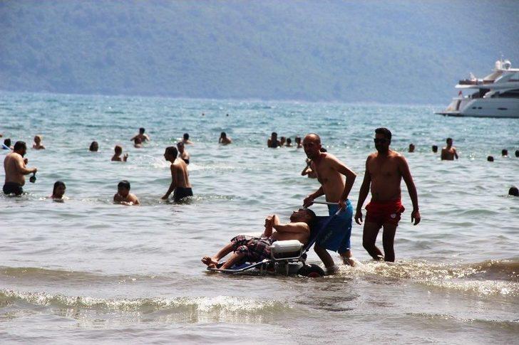 Muğlalı Engelli Vatandaş, 42 Yıl Sonra Deniz Gördü G5