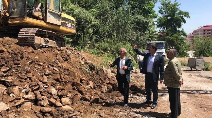 Kale Mahallesi’nde Yol Genişletme Çalışması