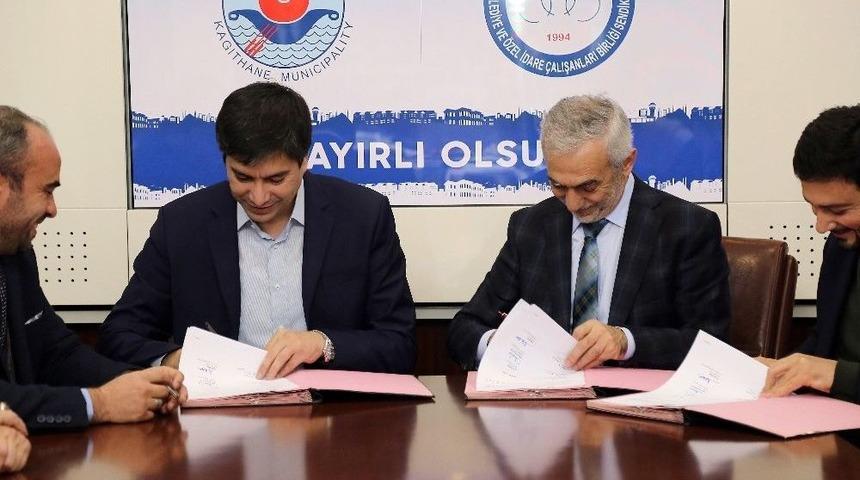 Kağıthane&rsquo;&rsquo;de Sosyal Denge Tazminatı İ&ccedil;in İmzalar Atıldı