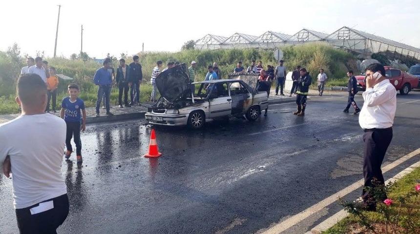 Alev Topuna D&ouml;nen Ara&ccedil;tan S&uuml;r&uuml;c&uuml; Son Anda Kurtuldu