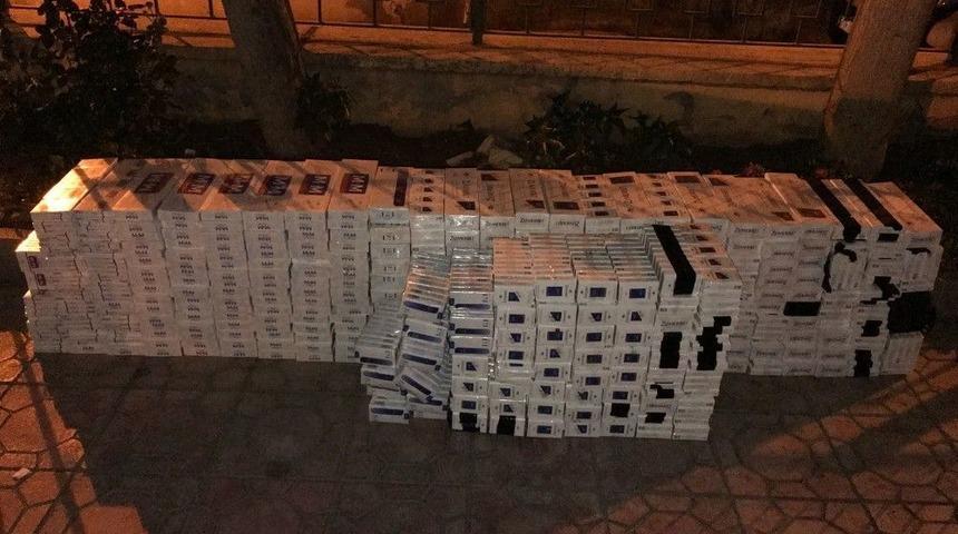 Durdurulan Otomobillerden Ka&ccedil;ak Sigara Yakalandı