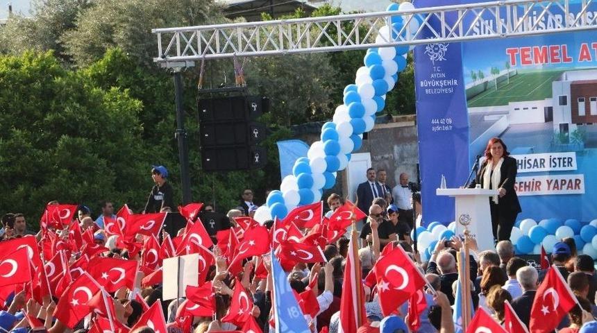 Başkan &Ccedil;er&ccedil;ioğlu, Sultanhisar Spor Ve Sosyal Tesislerinin Temelini Attı