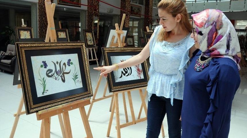 Erdemli&rsquo;de Kaligrafi Sergisi A&ccedil;ıldı