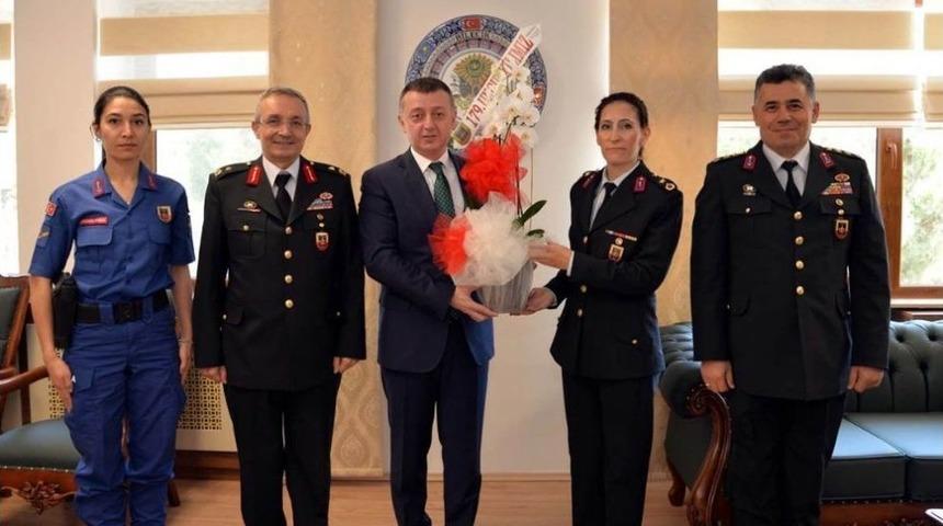 Jandarmadan Vali B&uuml;y&uuml;kakın&rsquo;a 179&rsquo;uncu Yıl Ziyareti