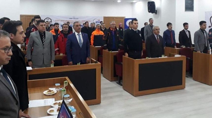 Siirt&rsquo;te &lsquo;masa Başı Tatbikatı&rsquo; Ger&ccedil;ekleştirildi