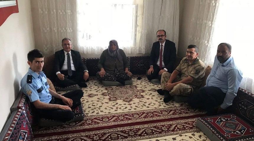 Kaymakam Erdem&rsquo;den Şehit Ve Gazi Ailelerine Ziyaret