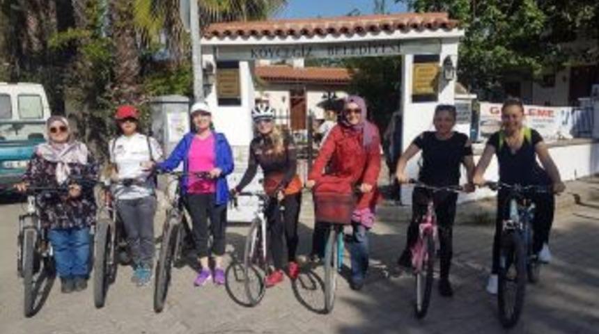 K&ouml;yceğizli Kadınlar Sağlıklı Yaşam İ&ccedil;in Bisiklet Kullanıyor