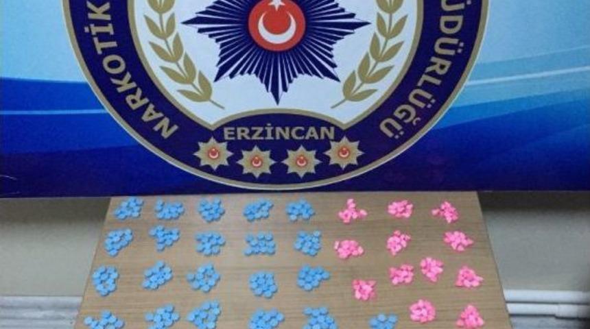 Erzincan&rsquo;da 592 Adet Uyuşturucu Hap Ele Ge&ccedil;irildi