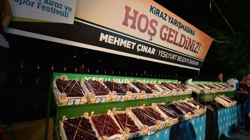 "en İyi Kiraz" Ve "en Bakımlı Kiraz Bah&ccedil;esi" Yarışmasında &Ouml;d&uuml;ller Dağıtıldı