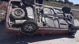 Yozgat’ta Otomobil Şarampole Devrildi: 6 Yaralı