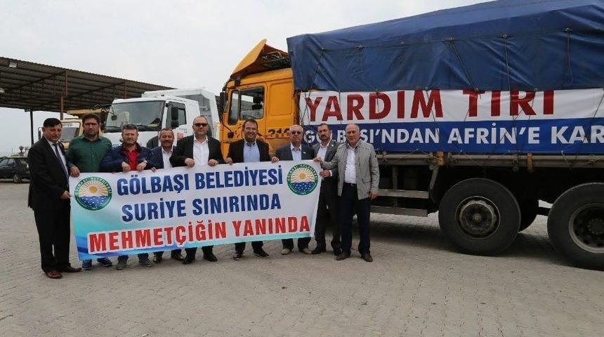 Gölbaşı Belediyesi’nden Afrin’e Yardım
