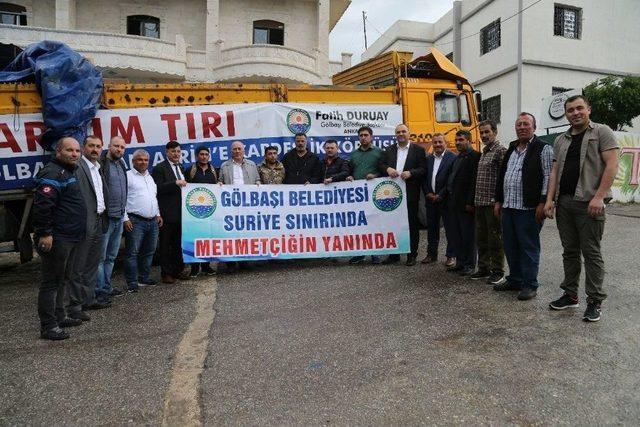 Gölbaşı Belediyesi’nden Afrin’e Yardım