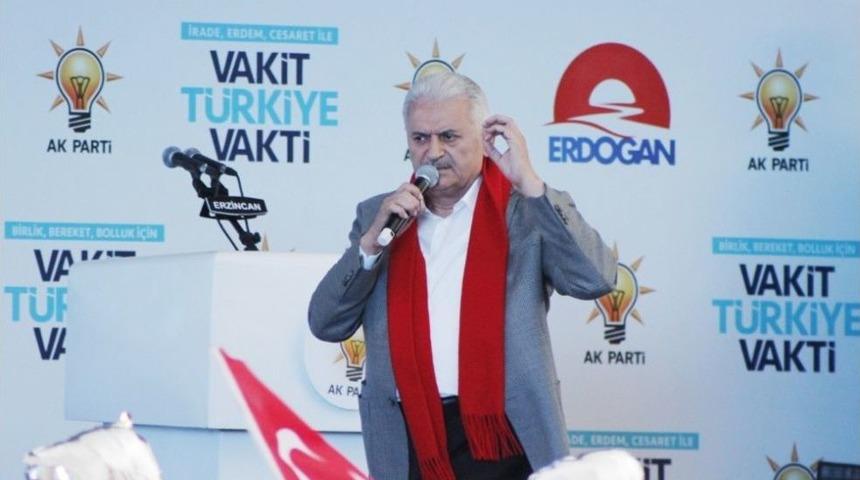 Başbakan Binali Yıldırım, Memleketi Erzincan&rsquo;da Konuştu