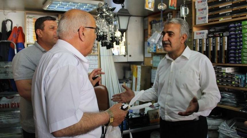 Hasan Angı Ve Abdullah Ağralı&rsquo;dan Esnaf Ziyaretleri