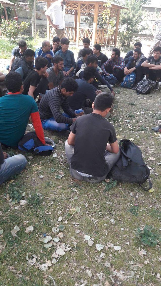 14 kişilik minibüste, 50 kaçak göçmen yakalandı