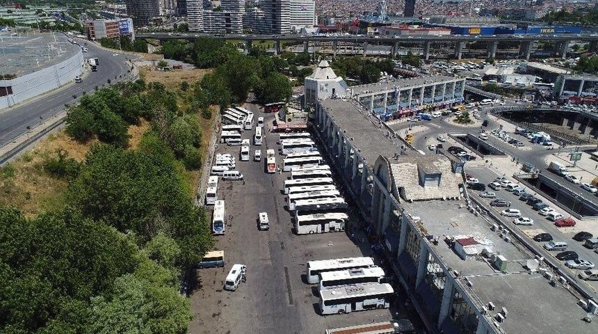 15 Temmuz Demokrasi Otogarı&rsquo;nda Bayram Yoğunluğu Havadan G&ouml;r&uuml;nt&uuml;lendi
