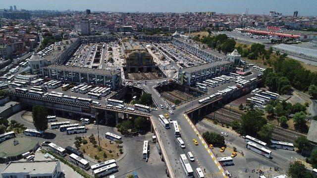 15 Temmuz Demokrasi Otogarı’nda Bayram Yoğunluğu Havadan Görüntülendi