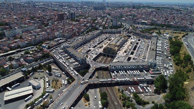 15 Temmuz Demokrasi Otogarı’nda Bayram Yoğunluğu Havadan Görüntülendi