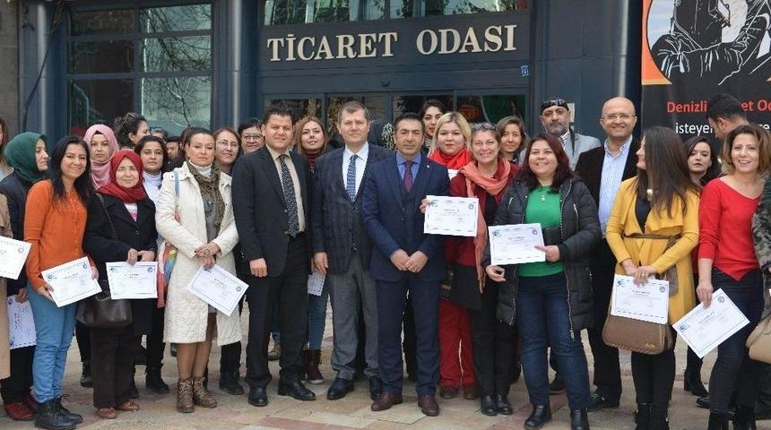 Denizli&rsquo;de Girişimci Adaylarına Sertifikaları Verildi