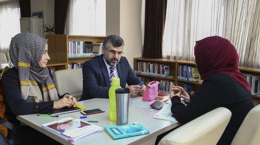 Başkan Keskin Kpss&rsquo;ye Hazırlananlarla Sohbet Etti