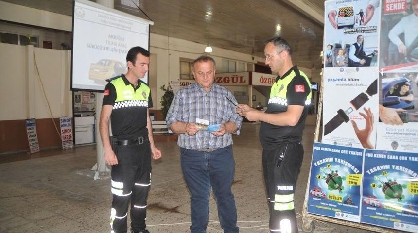 Bafra&rsquo;da S&uuml;r&uuml;c&uuml;ler Ve Yolcular Uyarıldı