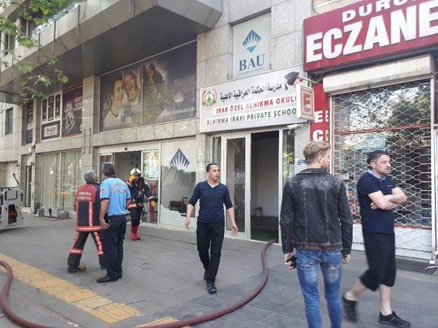 Ankara’da Okulda Yangın Paniği