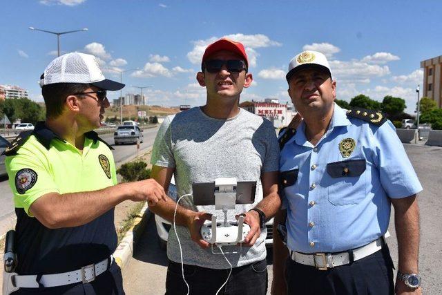 İha İle Trafik Yoğunluğu Ve Kazalar Kontrol Ediliyor