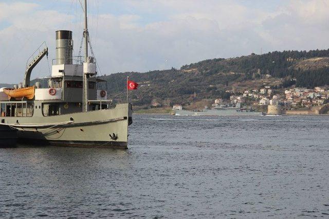 Rus Savaş Gemisi Çanakkale Boğazı’ndan Geçti