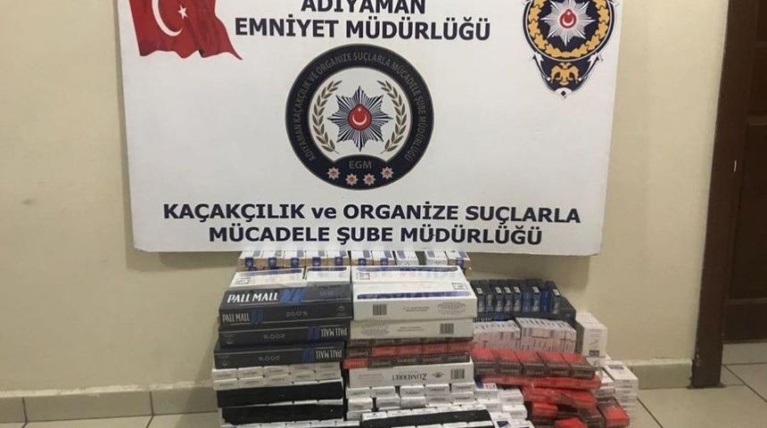 Adıyaman&rsquo;da 903 Paket Ka&ccedil;ak Sigara Ele Ge&ccedil;irildi