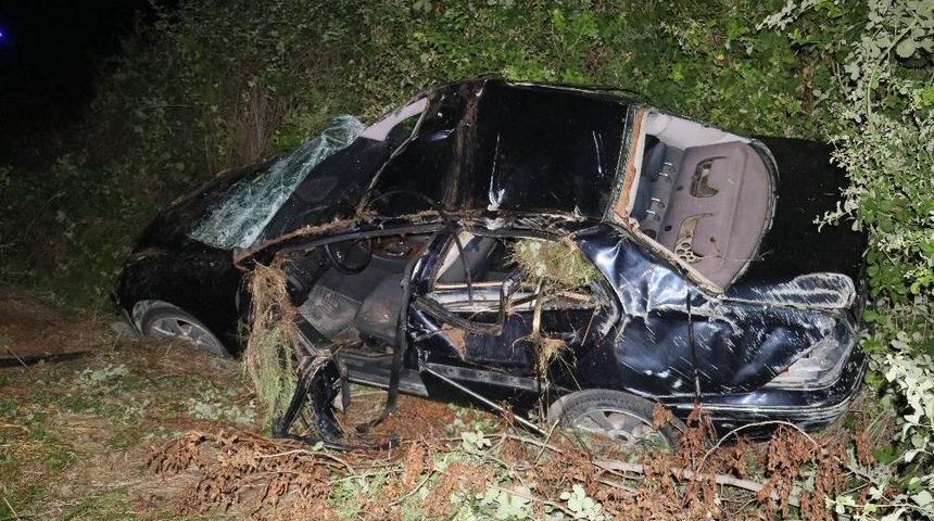 Otomobil Takla Attı: 1 Ağır Yaralı