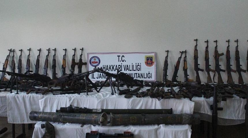 Hakkari Bölgesinde En Yüksek Miktardaki Pkk Cephaneliği Ele Geçirildi