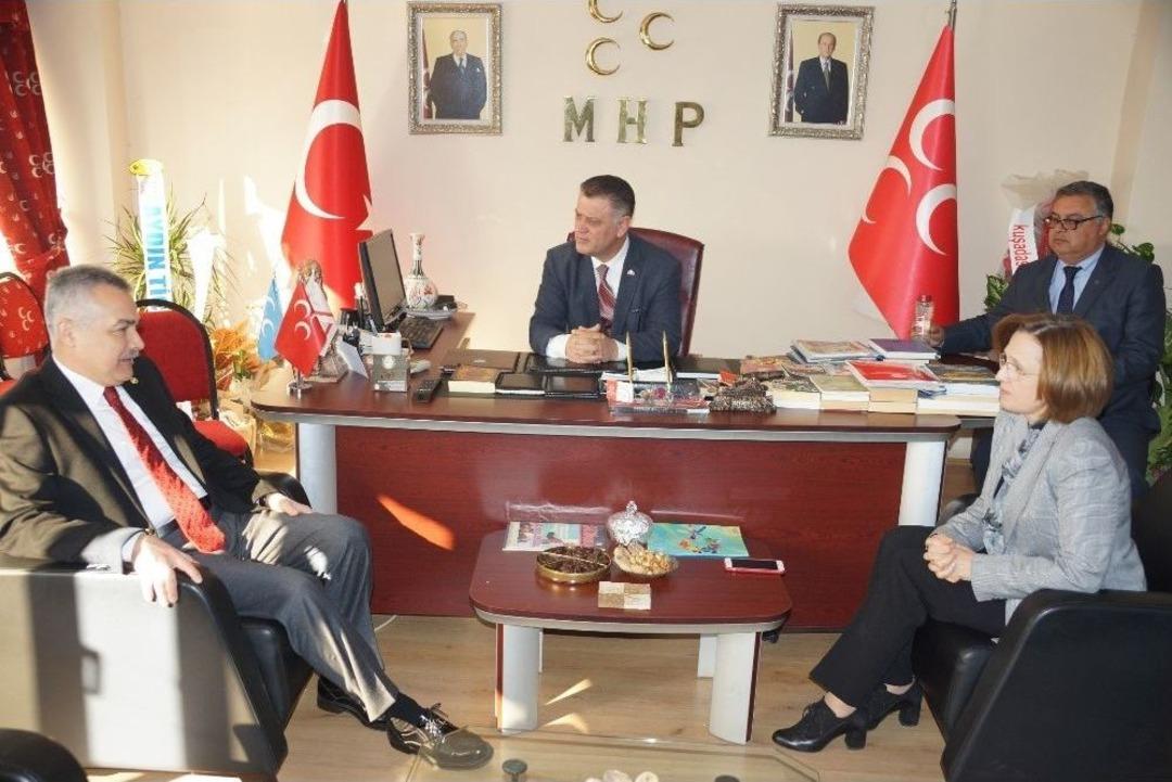Ak Parti&rsquo;li Savaş, Mhp&rsquo;yi Ziyaret Etti
