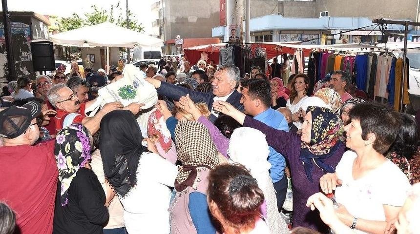 Pazarda Naylon Poşet Yerine Bez Torba