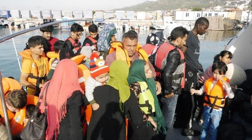 &Ccedil;anakkale&rsquo;de 41 Ka&ccedil;ak G&ouml;&ccedil;men Yakalandı