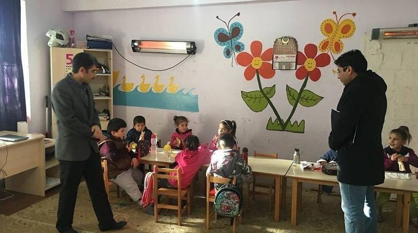 Milli Eğitim Şube M&uuml;d&uuml;rleri K&ouml;y Okullarını Denetledi