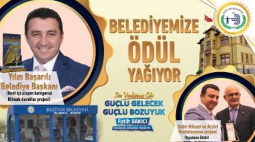 Boz&uuml;y&uuml;k Belediye Başkanı Fatih Bakıcı Başarılı Projeleri İle &Ouml;d&uuml;llendiriliyor