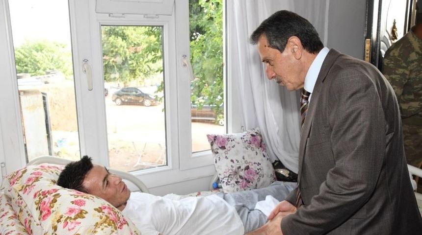 Vali Kalkancı&rsquo;dan Afrin Gazisine Ziyaret