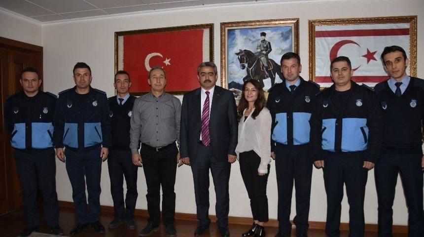 Kadroya Ge&ccedil;en Zabıtalar Başkan Alıcık&rsquo;a Teşekk&uuml;r Etti