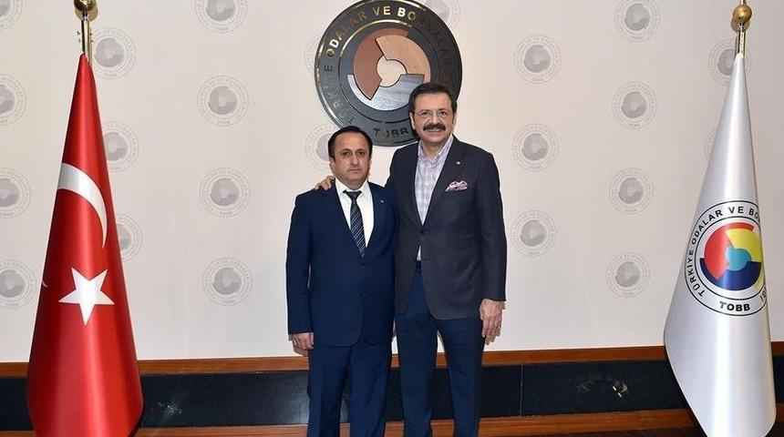 Bilecik Tso Başkanı Keskin&rsquo;den Başkan Hisarcıklıoğlu&rsquo;na Ziyaret