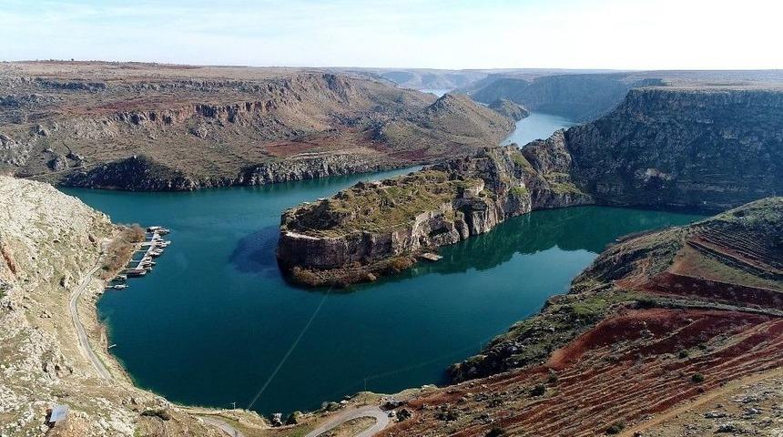 (&ouml;zel Haber) Fırat&rsquo;in İncisi Rumkale Havadan G&ouml;r&uuml;nt&uuml;lendi
