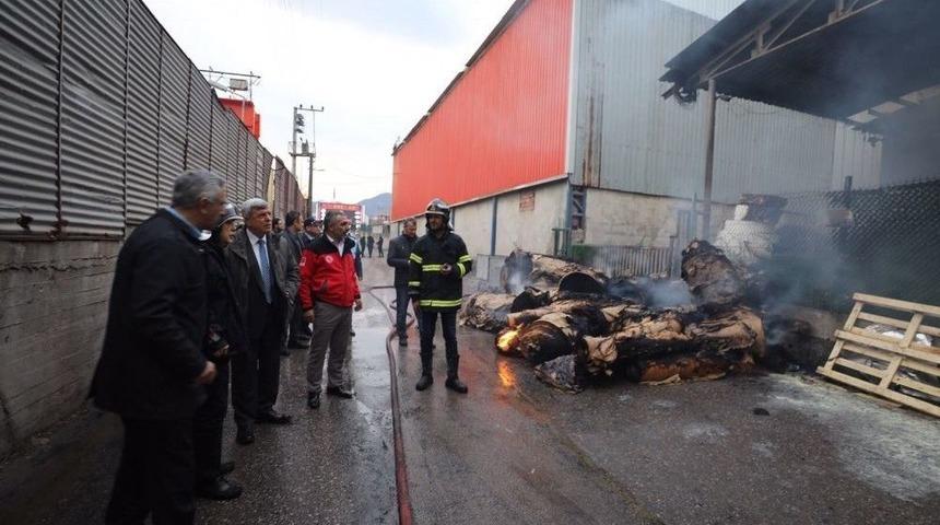 Başkan Karaosmanoğlu Yangının Ardından B&ouml;lgeye Gitti